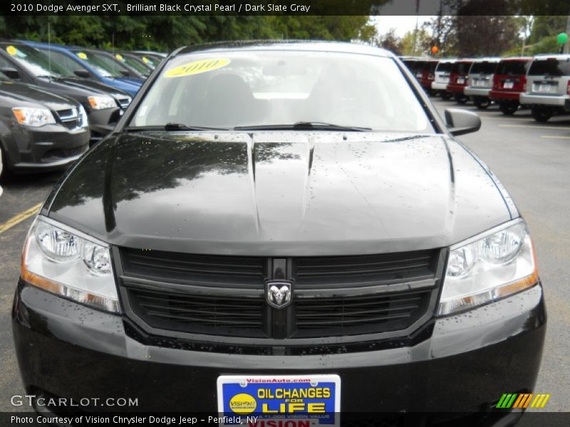 Brilliant Black Crystal Pearl / Dark Slate Gray 2010 Dodge Avenger SXT