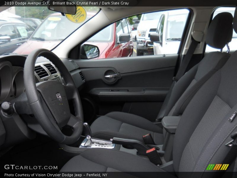 Brilliant Black Crystal Pearl / Dark Slate Gray 2010 Dodge Avenger SXT