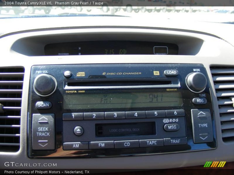 Phantom Gray Pearl / Taupe 2004 Toyota Camry XLE V6