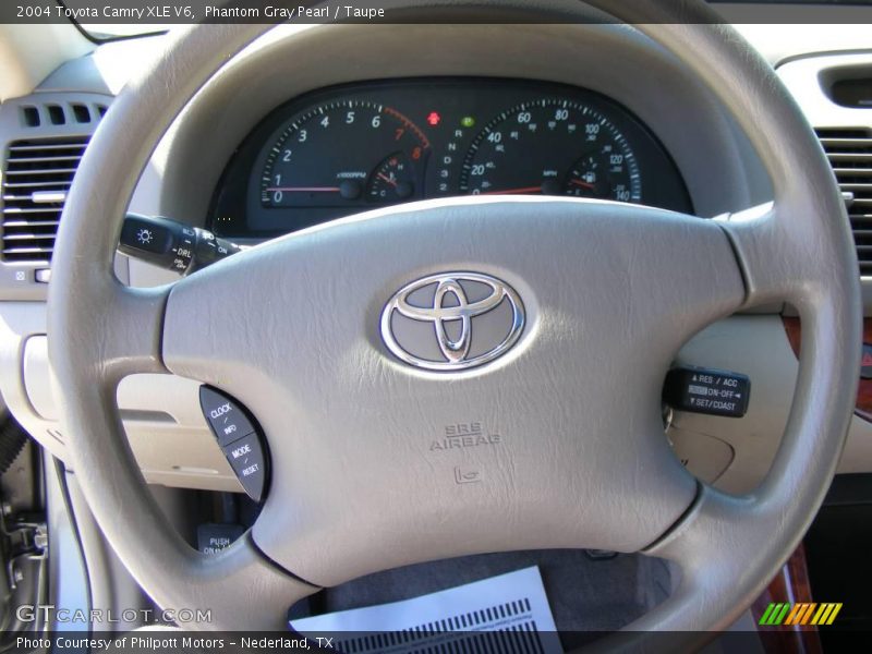 Phantom Gray Pearl / Taupe 2004 Toyota Camry XLE V6