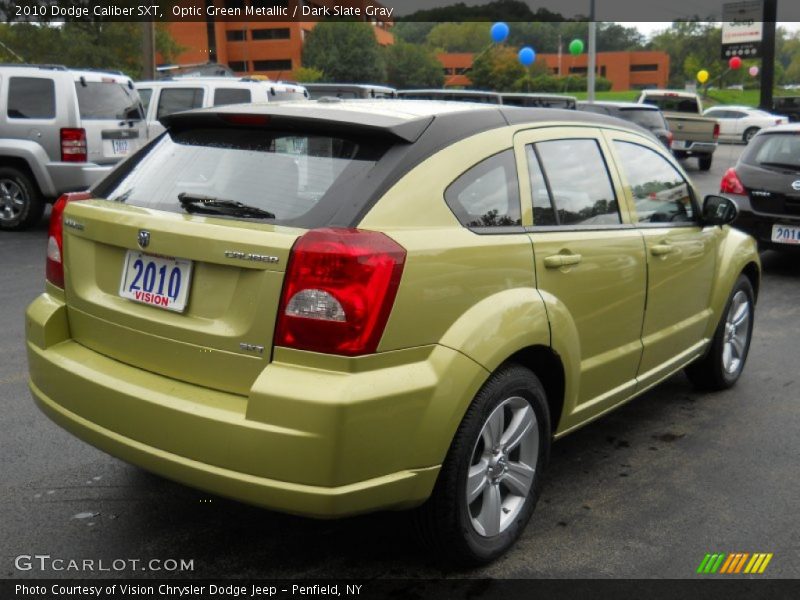 Optic Green Metallic / Dark Slate Gray 2010 Dodge Caliber SXT