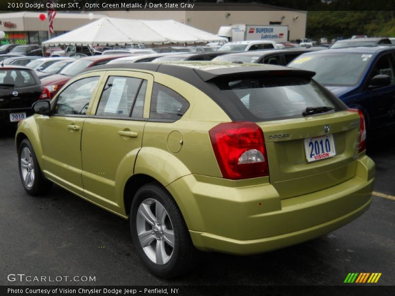 Optic Green Metallic / Dark Slate Gray 2010 Dodge Caliber SXT
