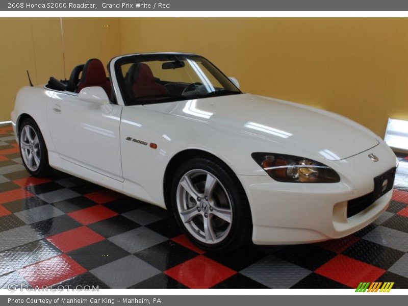 Grand Prix White / Red 2008 Honda S2000 Roadster