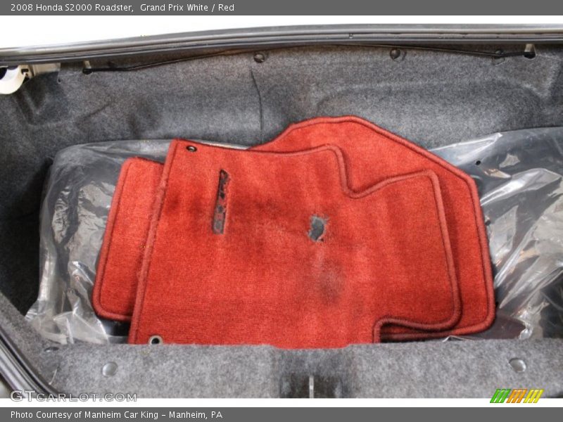 Grand Prix White / Red 2008 Honda S2000 Roadster