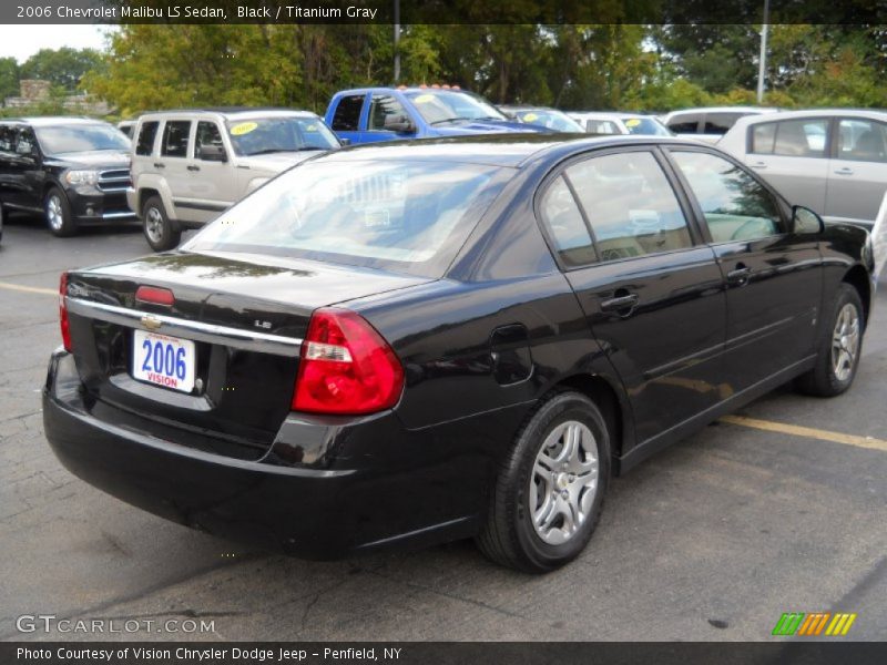 Black / Titanium Gray 2006 Chevrolet Malibu LS Sedan