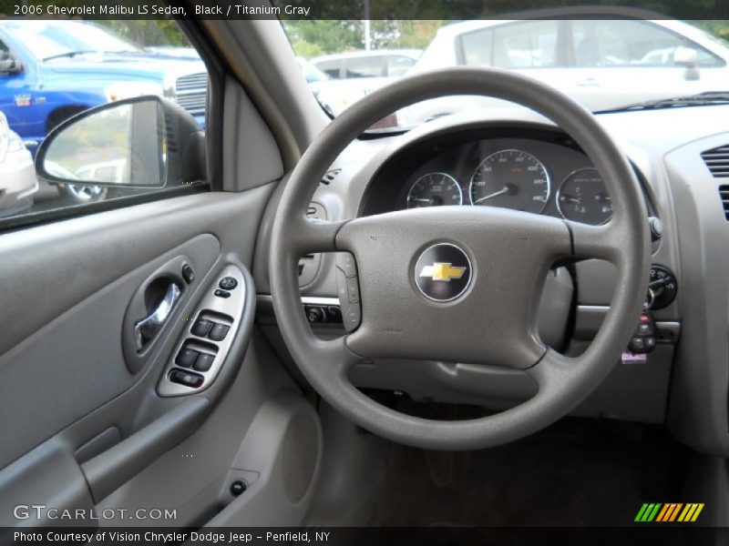 Black / Titanium Gray 2006 Chevrolet Malibu LS Sedan