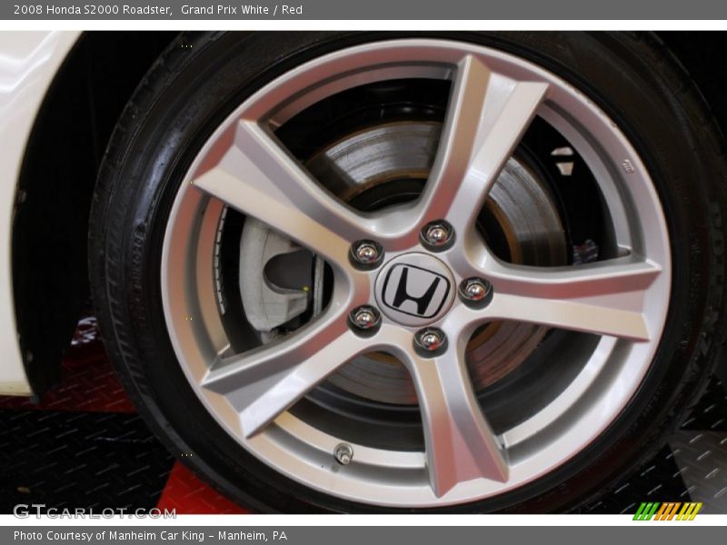 Grand Prix White / Red 2008 Honda S2000 Roadster