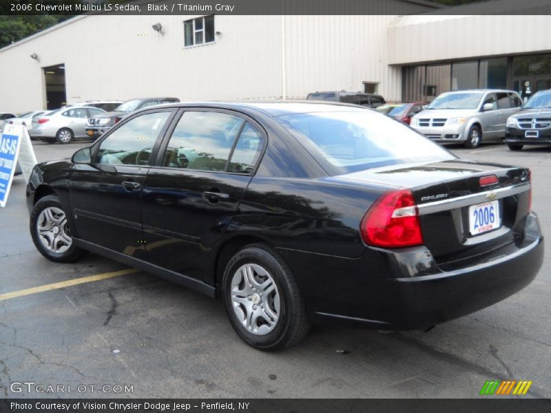Black / Titanium Gray 2006 Chevrolet Malibu LS Sedan