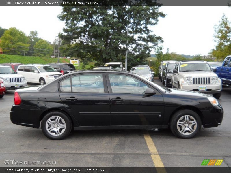 Black / Titanium Gray 2006 Chevrolet Malibu LS Sedan