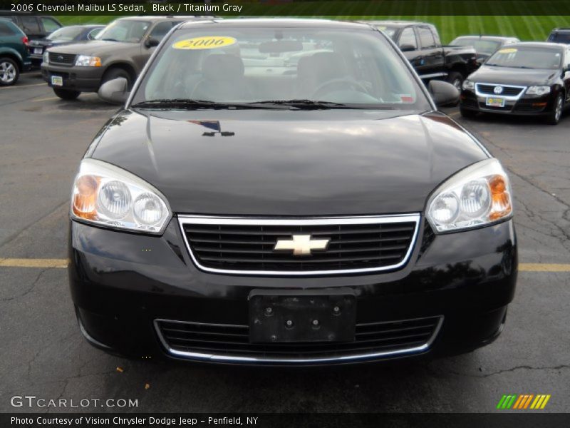 Black / Titanium Gray 2006 Chevrolet Malibu LS Sedan
