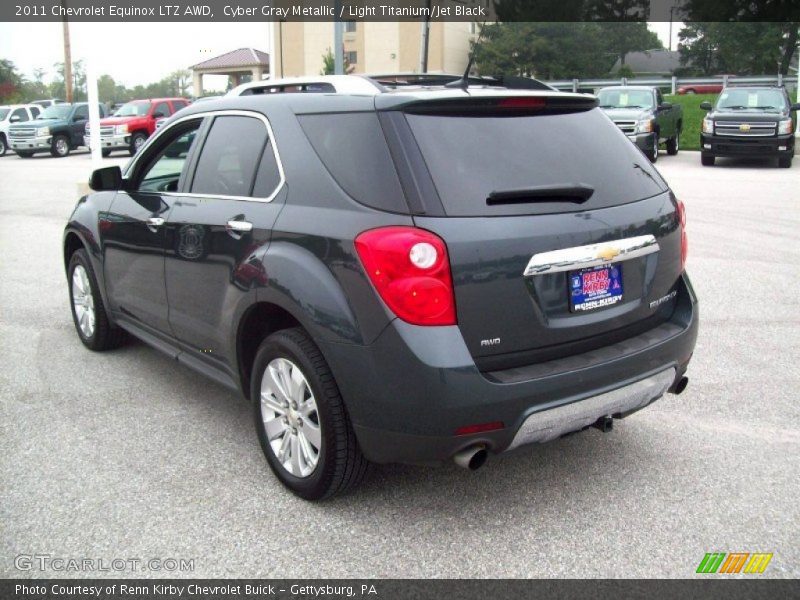 Cyber Gray Metallic / Light Titanium/Jet Black 2011 Chevrolet Equinox LTZ AWD