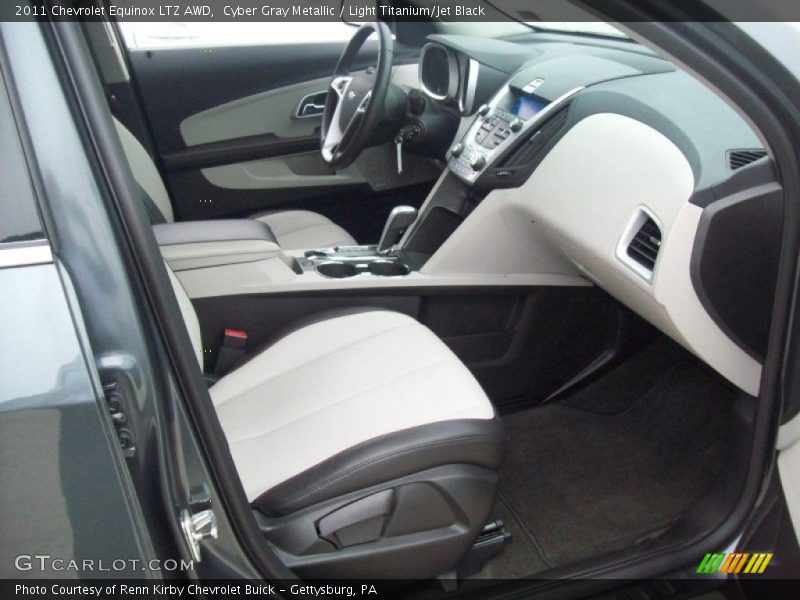 Cyber Gray Metallic / Light Titanium/Jet Black 2011 Chevrolet Equinox LTZ AWD