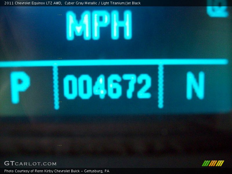 Cyber Gray Metallic / Light Titanium/Jet Black 2011 Chevrolet Equinox LTZ AWD