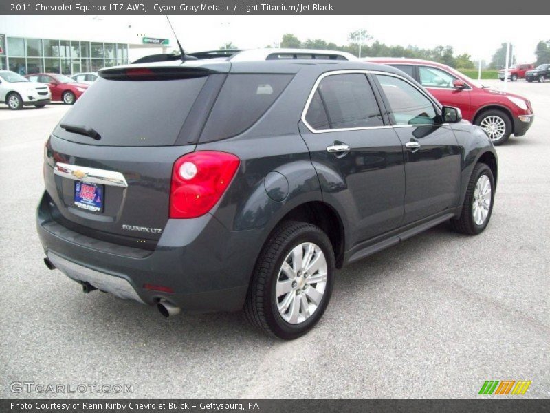 Cyber Gray Metallic / Light Titanium/Jet Black 2011 Chevrolet Equinox LTZ AWD