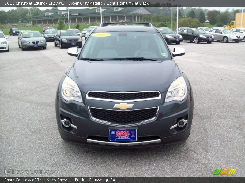 Cyber Gray Metallic / Light Titanium/Jet Black 2011 Chevrolet Equinox LTZ AWD