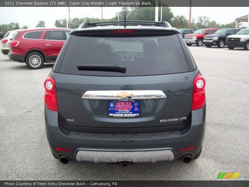 Cyber Gray Metallic / Light Titanium/Jet Black 2011 Chevrolet Equinox LTZ AWD