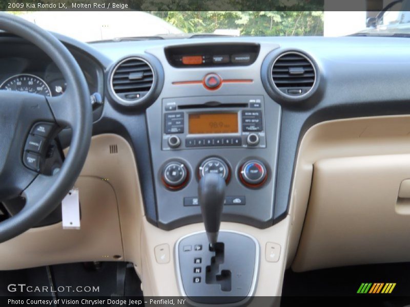Molten Red / Beige 2009 Kia Rondo LX