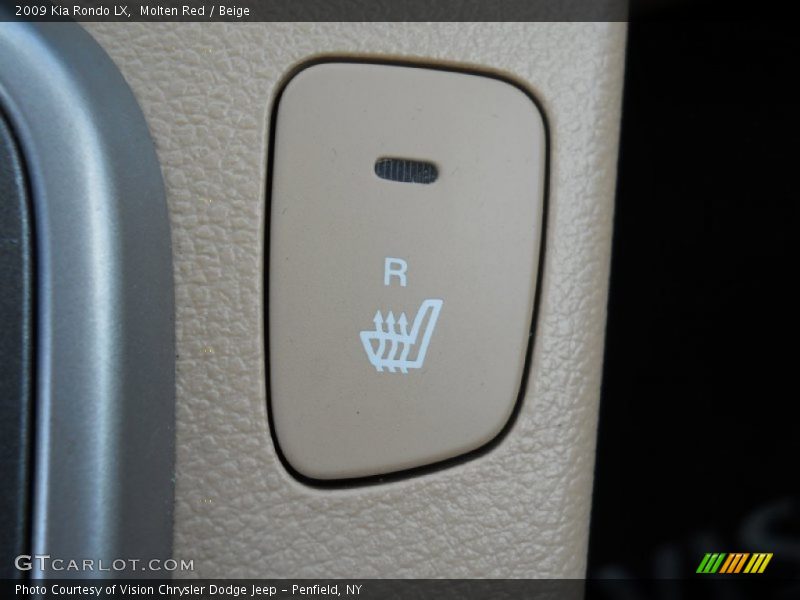 Molten Red / Beige 2009 Kia Rondo LX