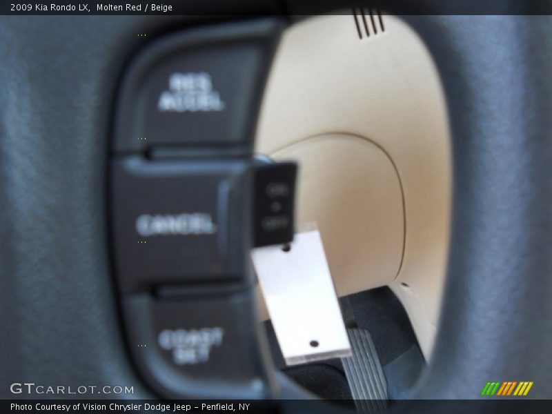 Molten Red / Beige 2009 Kia Rondo LX