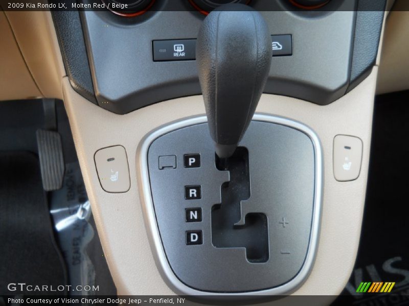 Molten Red / Beige 2009 Kia Rondo LX