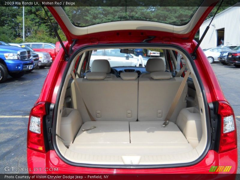 Molten Red / Beige 2009 Kia Rondo LX