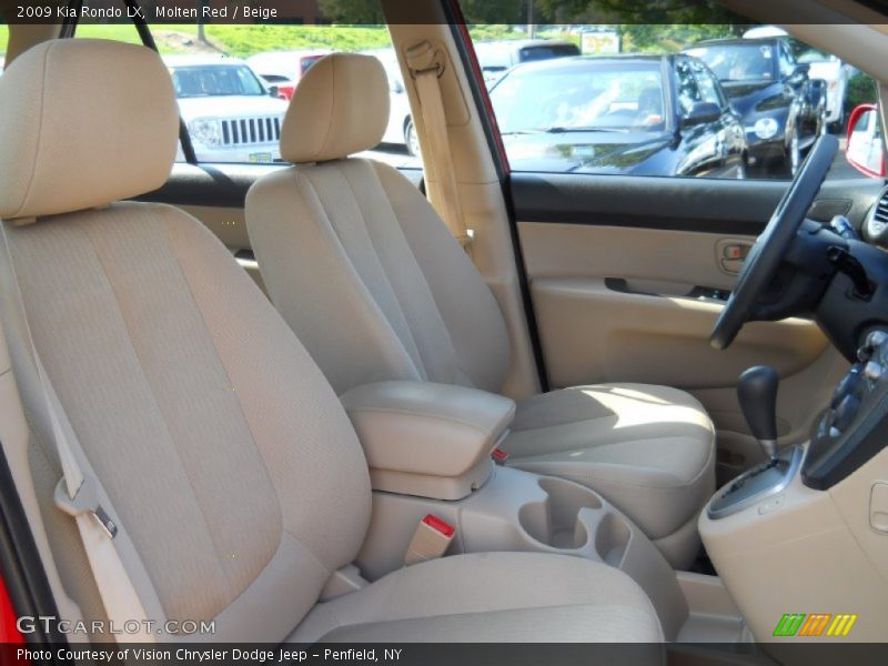 Molten Red / Beige 2009 Kia Rondo LX