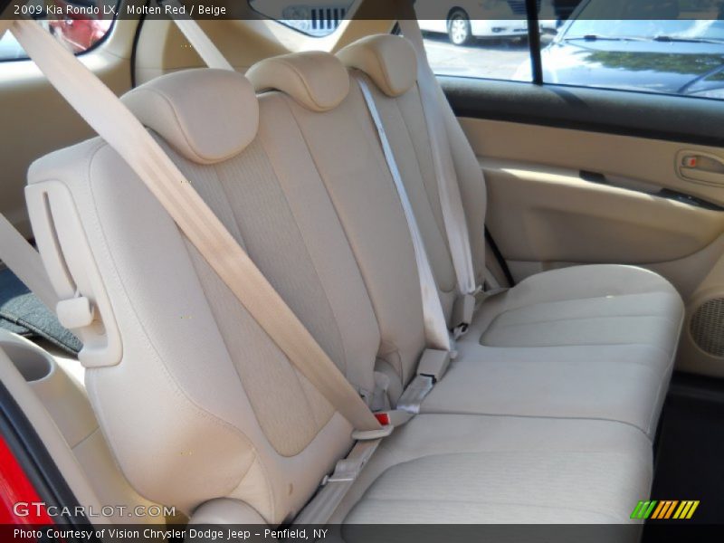 Molten Red / Beige 2009 Kia Rondo LX