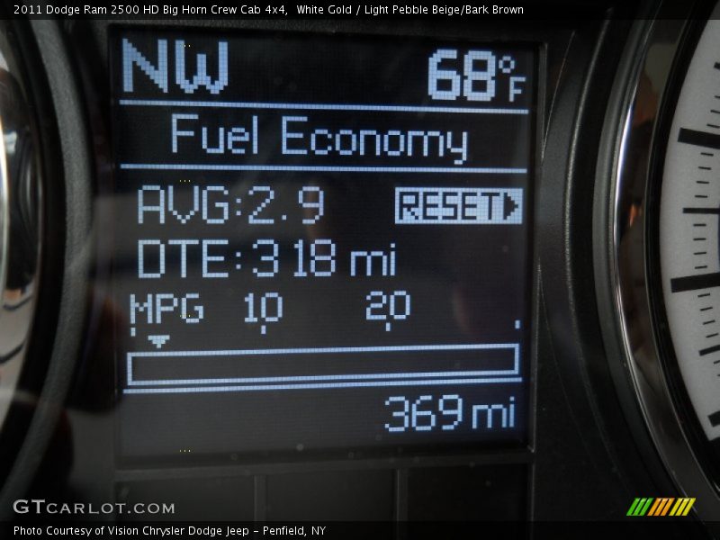 White Gold / Light Pebble Beige/Bark Brown 2011 Dodge Ram 2500 HD Big Horn Crew Cab 4x4