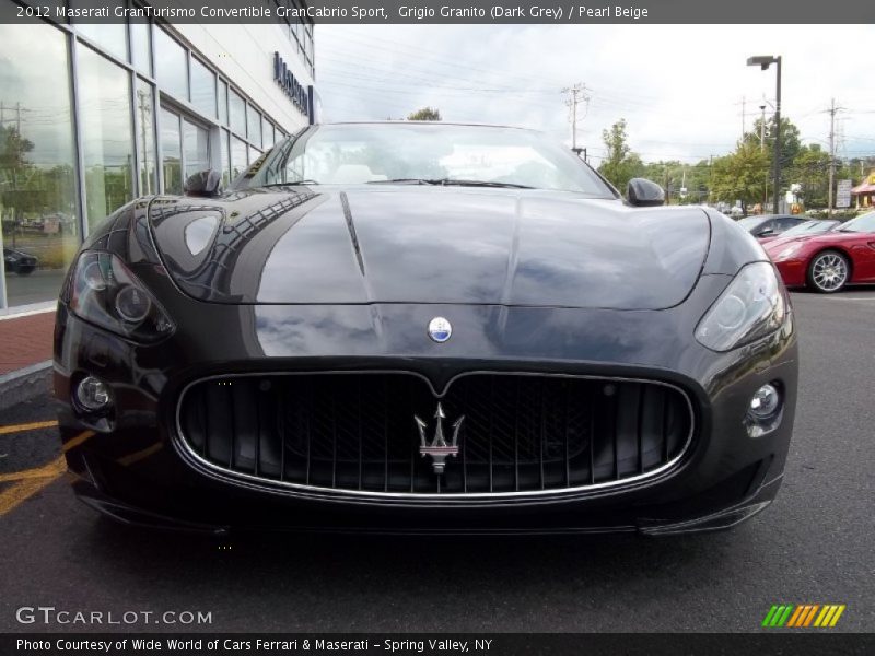 Grigio Granito (Dark Grey) / Pearl Beige 2012 Maserati GranTurismo Convertible GranCabrio Sport