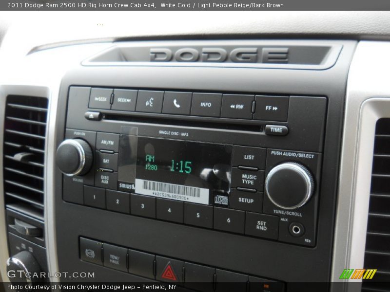 White Gold / Light Pebble Beige/Bark Brown 2011 Dodge Ram 2500 HD Big Horn Crew Cab 4x4