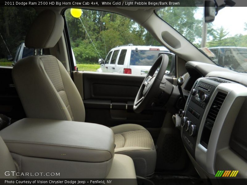 White Gold / Light Pebble Beige/Bark Brown 2011 Dodge Ram 2500 HD Big Horn Crew Cab 4x4