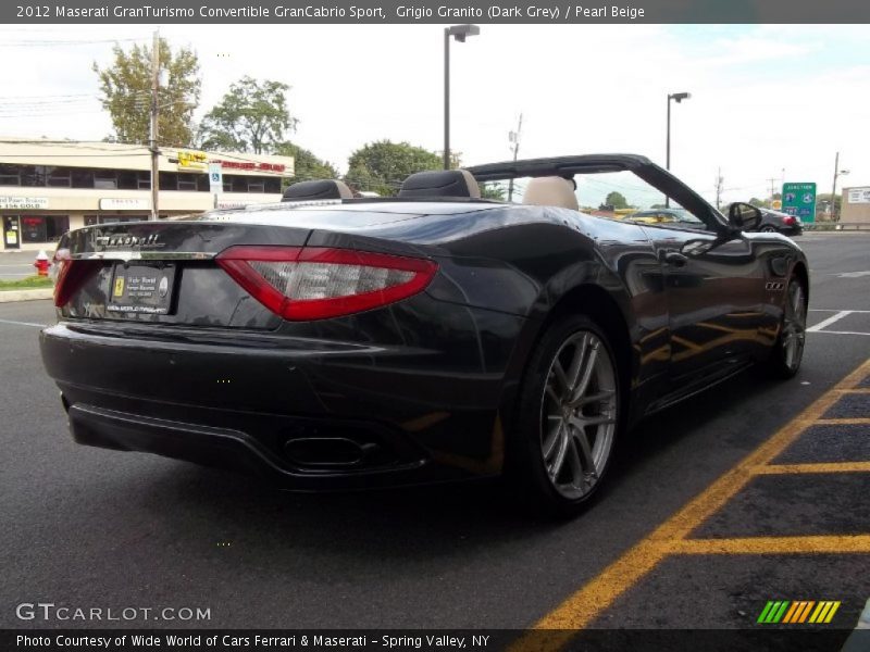 Grigio Granito (Dark Grey) / Pearl Beige 2012 Maserati GranTurismo Convertible GranCabrio Sport