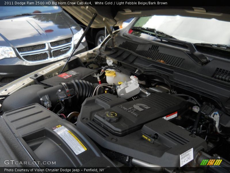 White Gold / Light Pebble Beige/Bark Brown 2011 Dodge Ram 2500 HD Big Horn Crew Cab 4x4