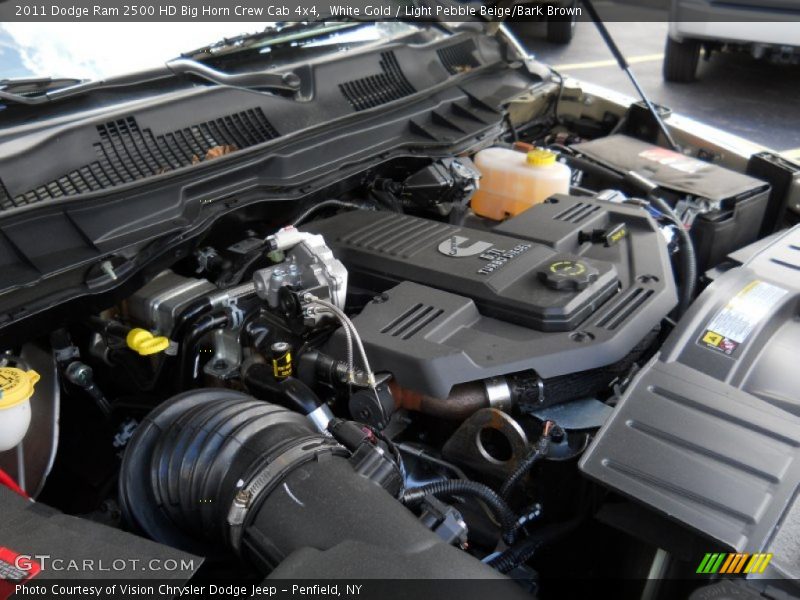 White Gold / Light Pebble Beige/Bark Brown 2011 Dodge Ram 2500 HD Big Horn Crew Cab 4x4