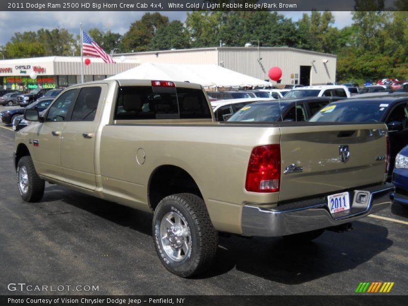 White Gold / Light Pebble Beige/Bark Brown 2011 Dodge Ram 2500 HD Big Horn Crew Cab 4x4