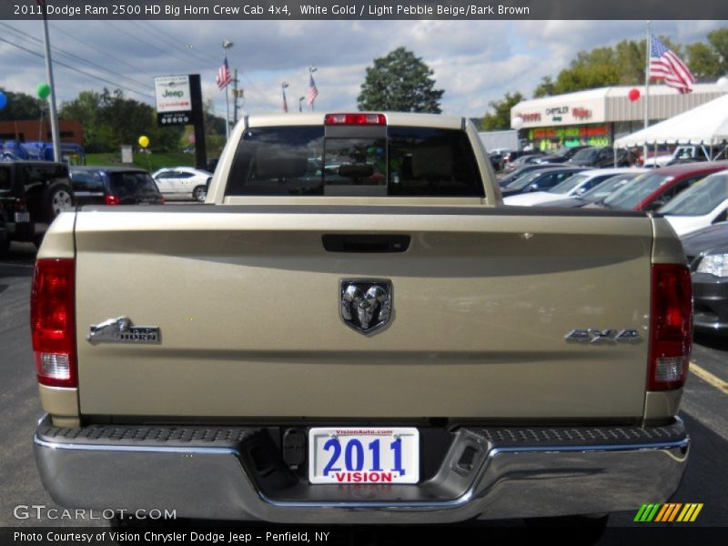 White Gold / Light Pebble Beige/Bark Brown 2011 Dodge Ram 2500 HD Big Horn Crew Cab 4x4