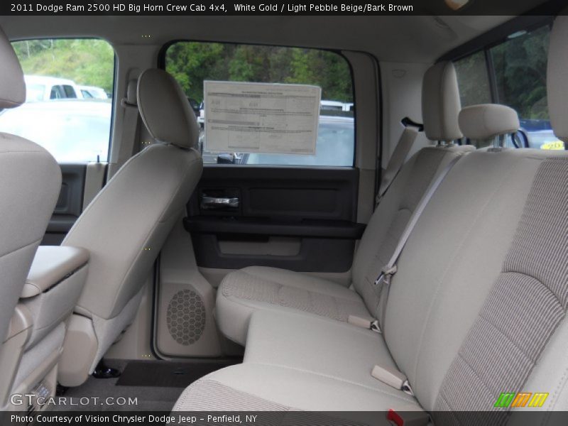 White Gold / Light Pebble Beige/Bark Brown 2011 Dodge Ram 2500 HD Big Horn Crew Cab 4x4
