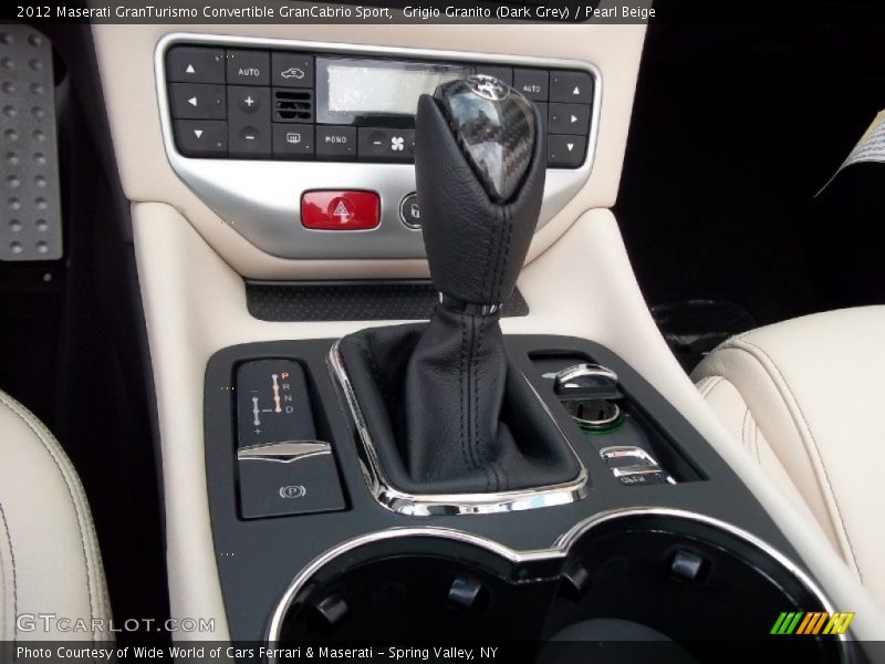  2012 GranTurismo Convertible GranCabrio Sport 6 Speed ZF Paddle-Shift Automatic Shifter