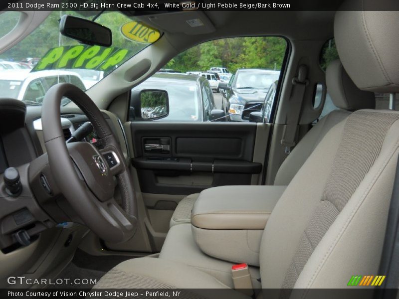 White Gold / Light Pebble Beige/Bark Brown 2011 Dodge Ram 2500 HD Big Horn Crew Cab 4x4