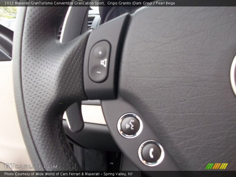 Controls of 2012 GranTurismo Convertible GranCabrio Sport