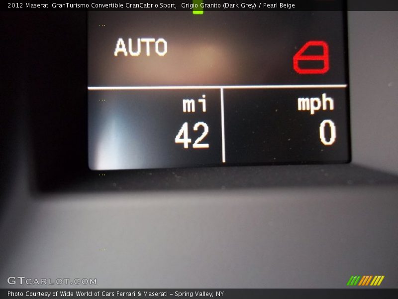 Grigio Granito (Dark Grey) / Pearl Beige 2012 Maserati GranTurismo Convertible GranCabrio Sport