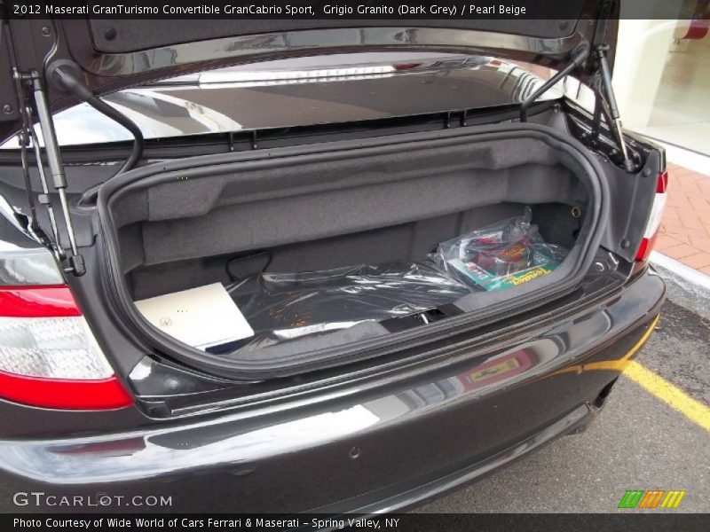  2012 GranTurismo Convertible GranCabrio Sport Trunk