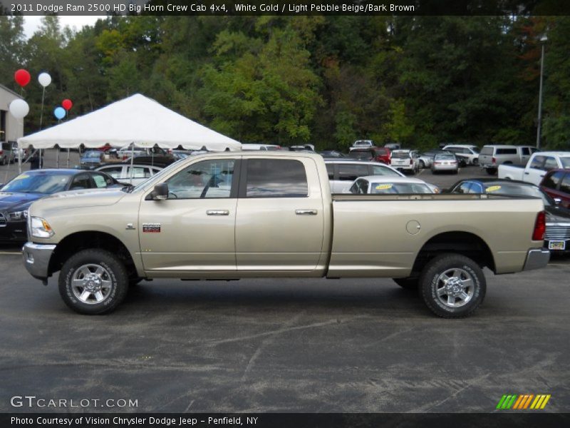 White Gold / Light Pebble Beige/Bark Brown 2011 Dodge Ram 2500 HD Big Horn Crew Cab 4x4