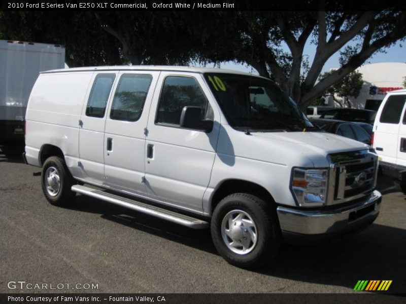 Oxford White / Medium Flint 2010 Ford E Series Van E250 XLT Commericial
