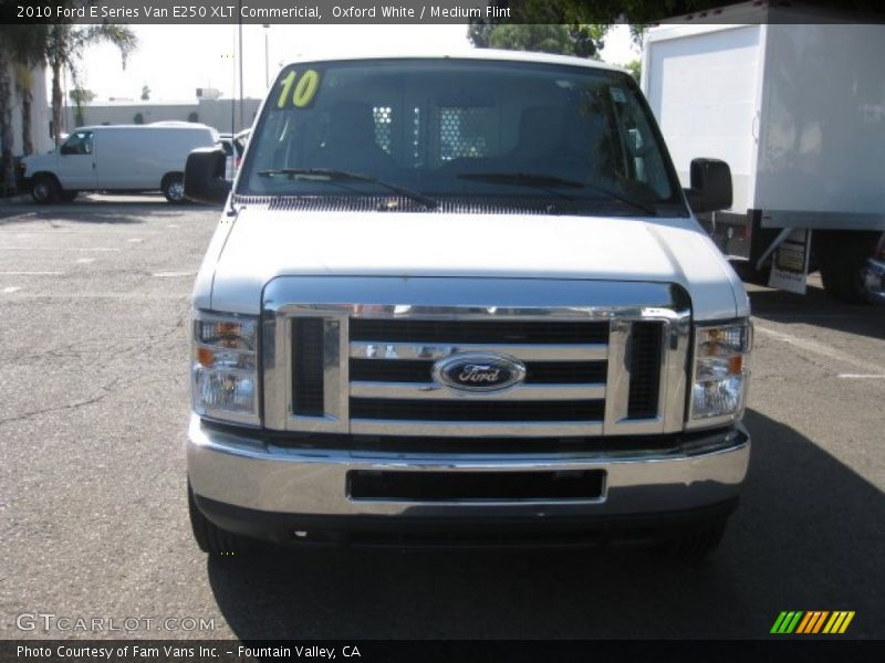 Oxford White / Medium Flint 2010 Ford E Series Van E250 XLT Commericial