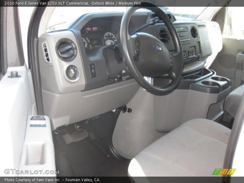 Oxford White / Medium Flint 2010 Ford E Series Van E250 XLT Commericial