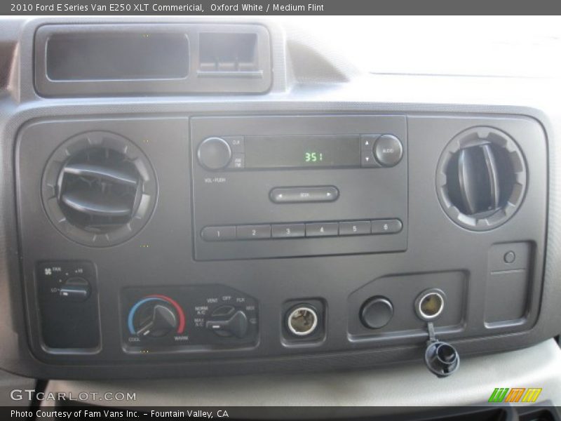 Oxford White / Medium Flint 2010 Ford E Series Van E250 XLT Commericial