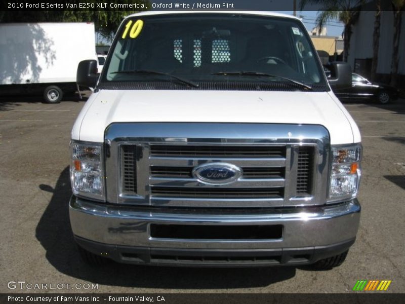 Oxford White / Medium Flint 2010 Ford E Series Van E250 XLT Commericial
