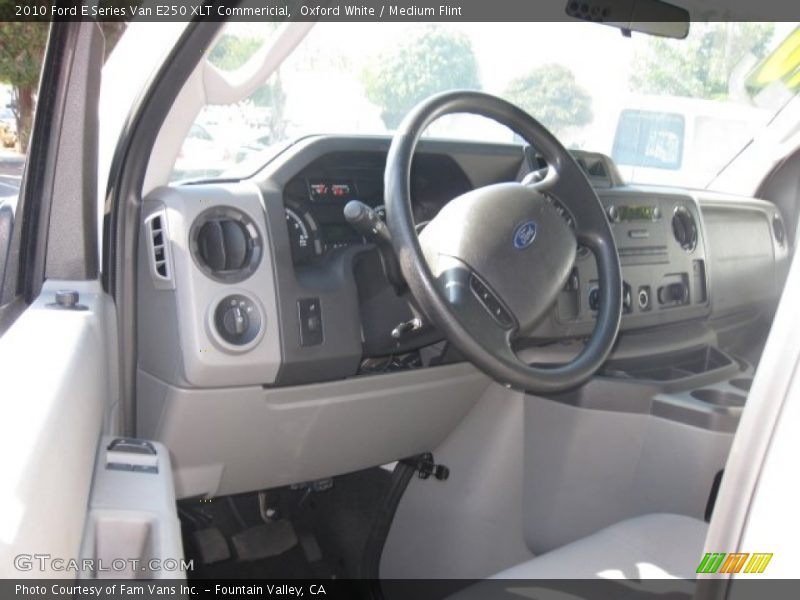 Oxford White / Medium Flint 2010 Ford E Series Van E250 XLT Commericial