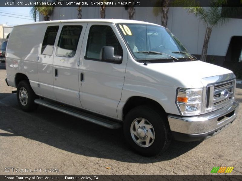 Oxford White / Medium Flint 2010 Ford E Series Van E250 XLT Commericial